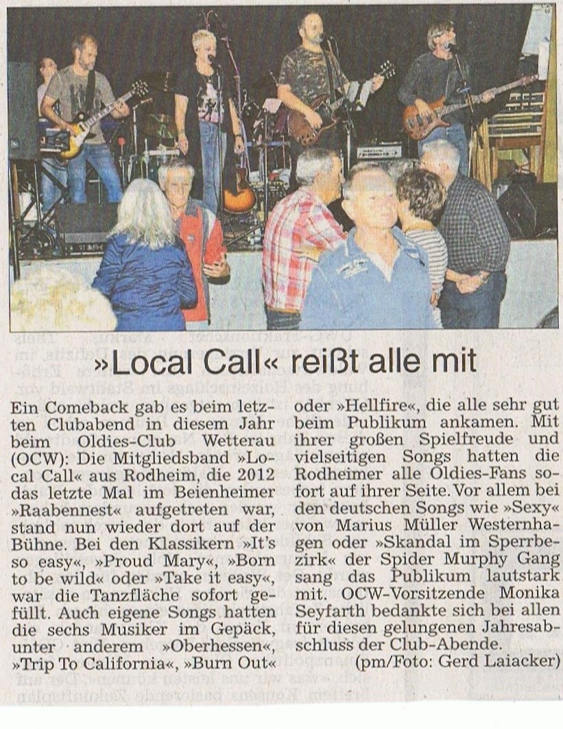 Clubabend mit Local Call